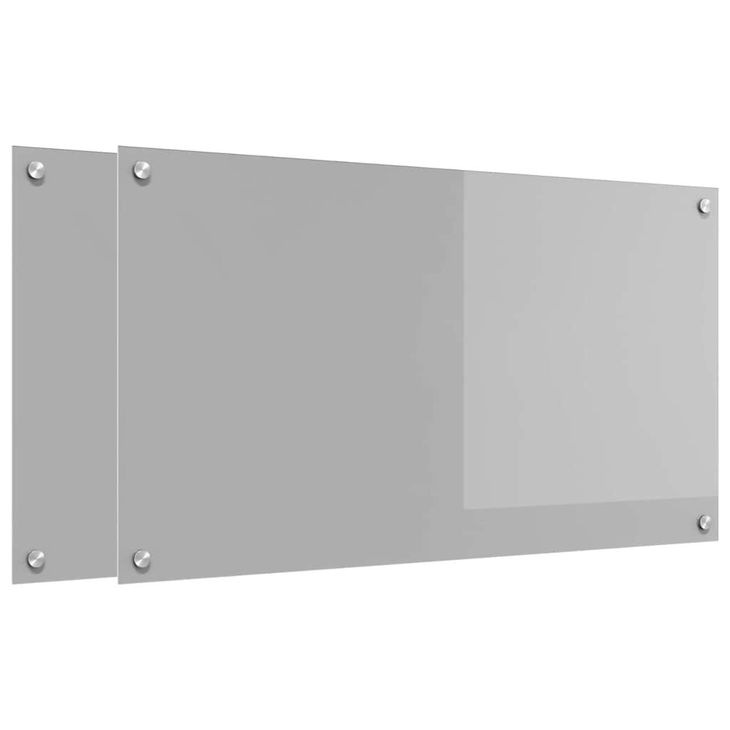 Virtuvės atbraila 2 pcs Šviesiai pilka 90 x 50 cm