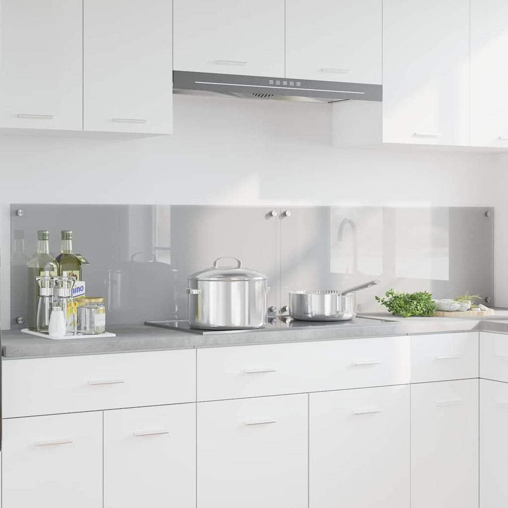 Virtuvės atbraila 2 pcs Šviesiai pilka 100 x 40 cm