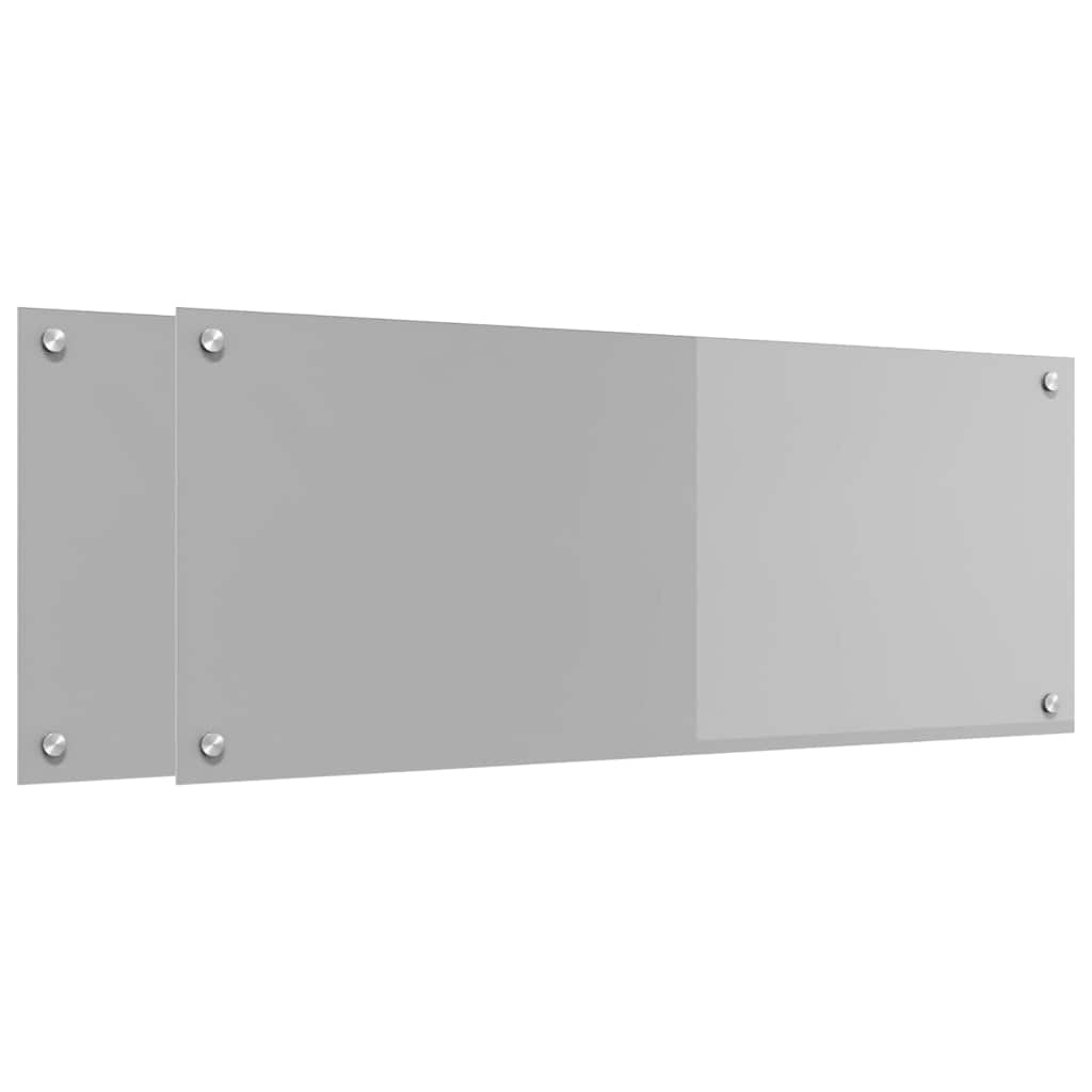 Virtuvės atbraila 2 pcs Šviesiai pilka 100 x 40 cm