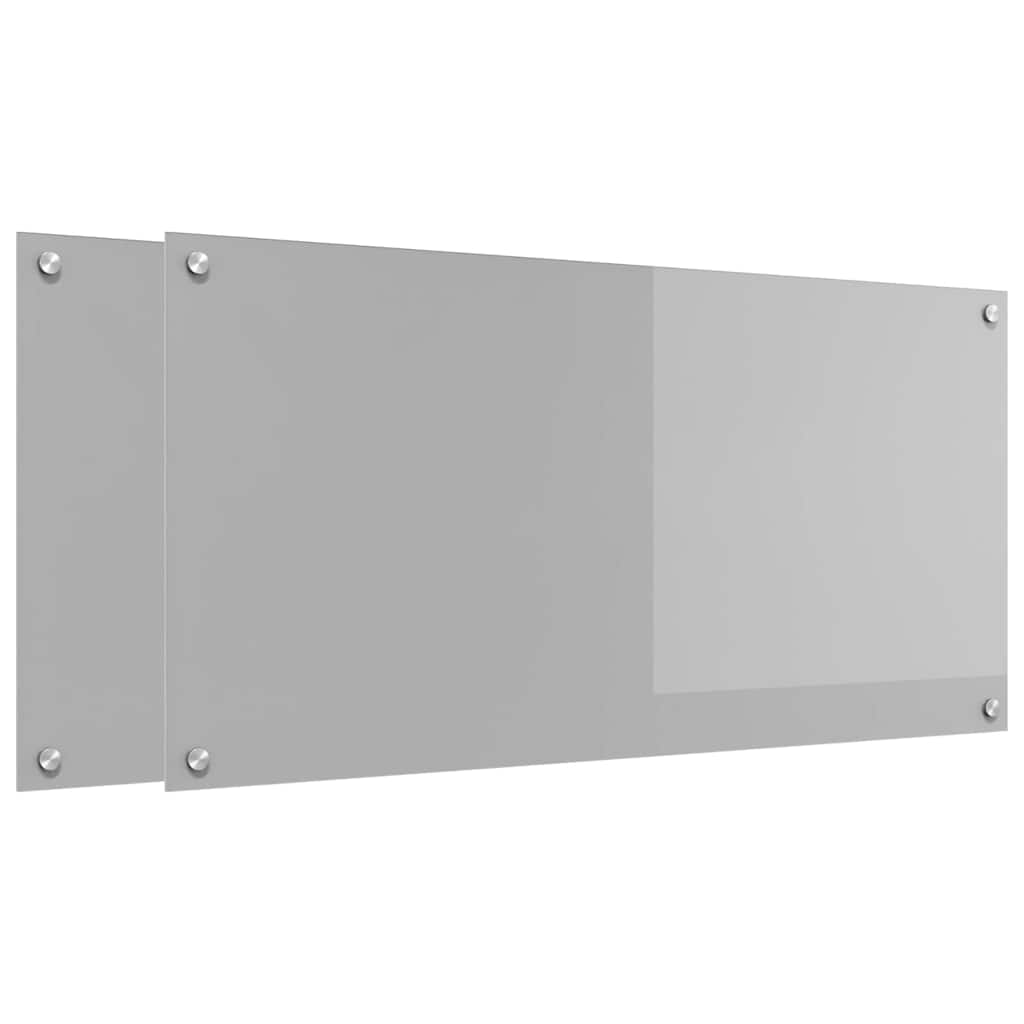Virtuvės atbraila 2 pcs Šviesiai pilka 100 x 50 cm