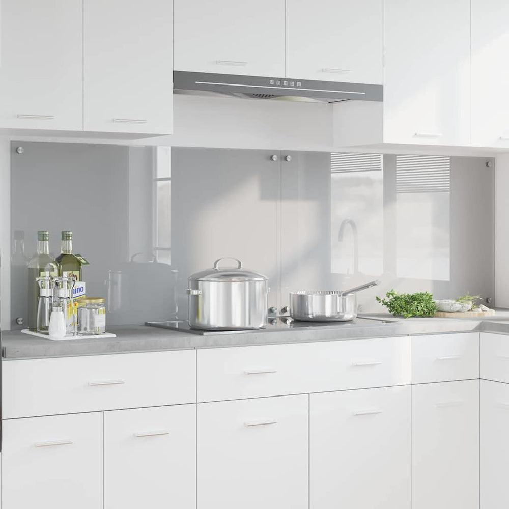 Virtuvės atbraila 2 pcs Šviesiai pilka 100 x 60 cm
