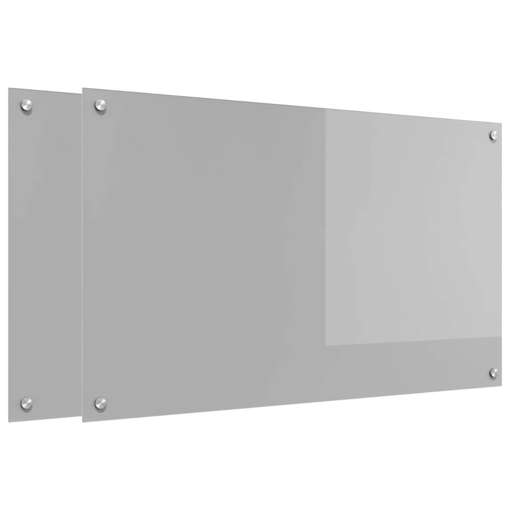 Virtuvės atbraila 2 pcs Šviesiai pilka 100 x 60 cm