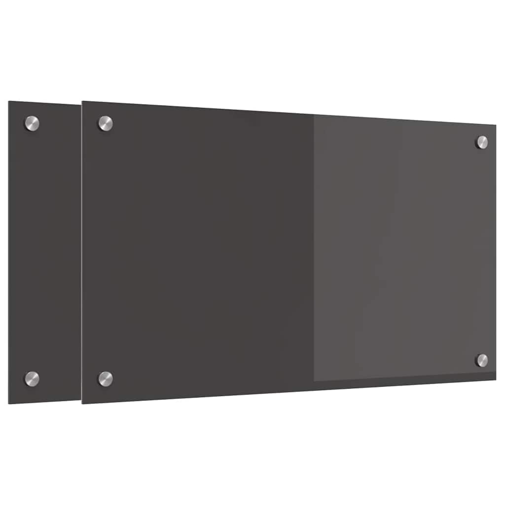 Virtuvės atbraila 2 pcs Tamsiai pilka 70 x 40 cm