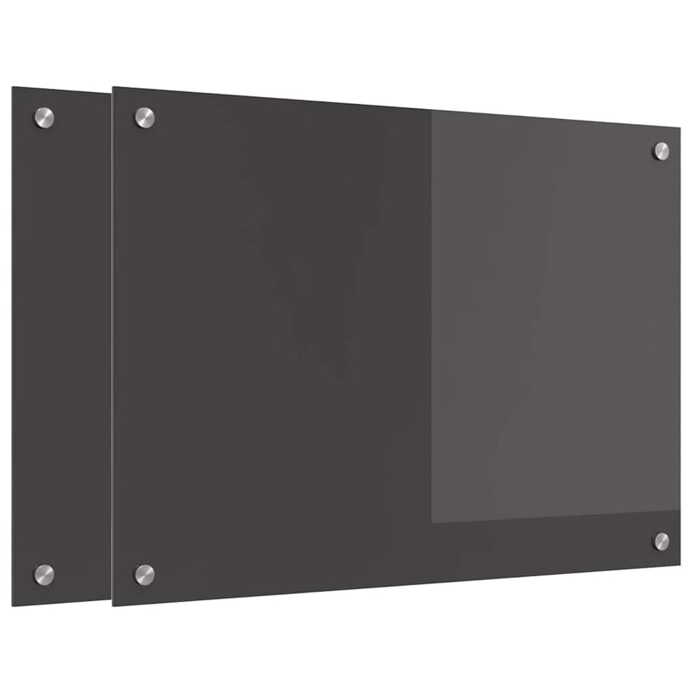 Virtuvės atbraila 2 pcs Tamsiai pilka 70 x 50 cm