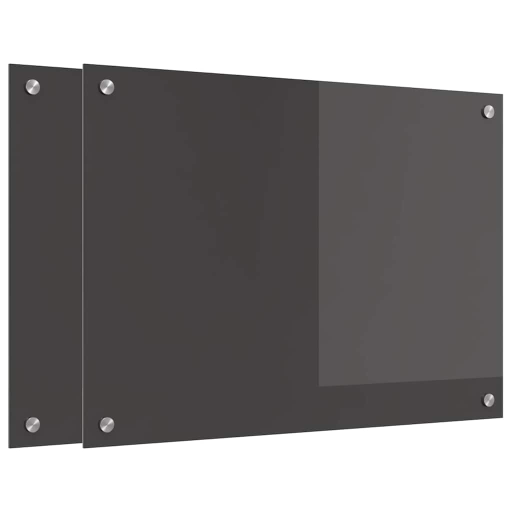 Virtuvės atbraila 2 pcs Tamsiai pilka 70 x 50 cm