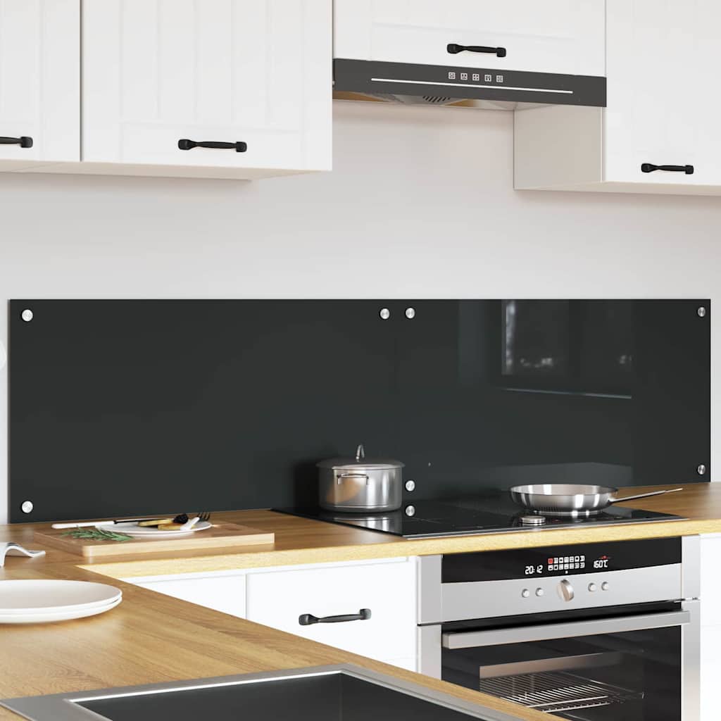 Virtuvės atbraila 2 pcs Tamsiai pilka 80 x 40 cm