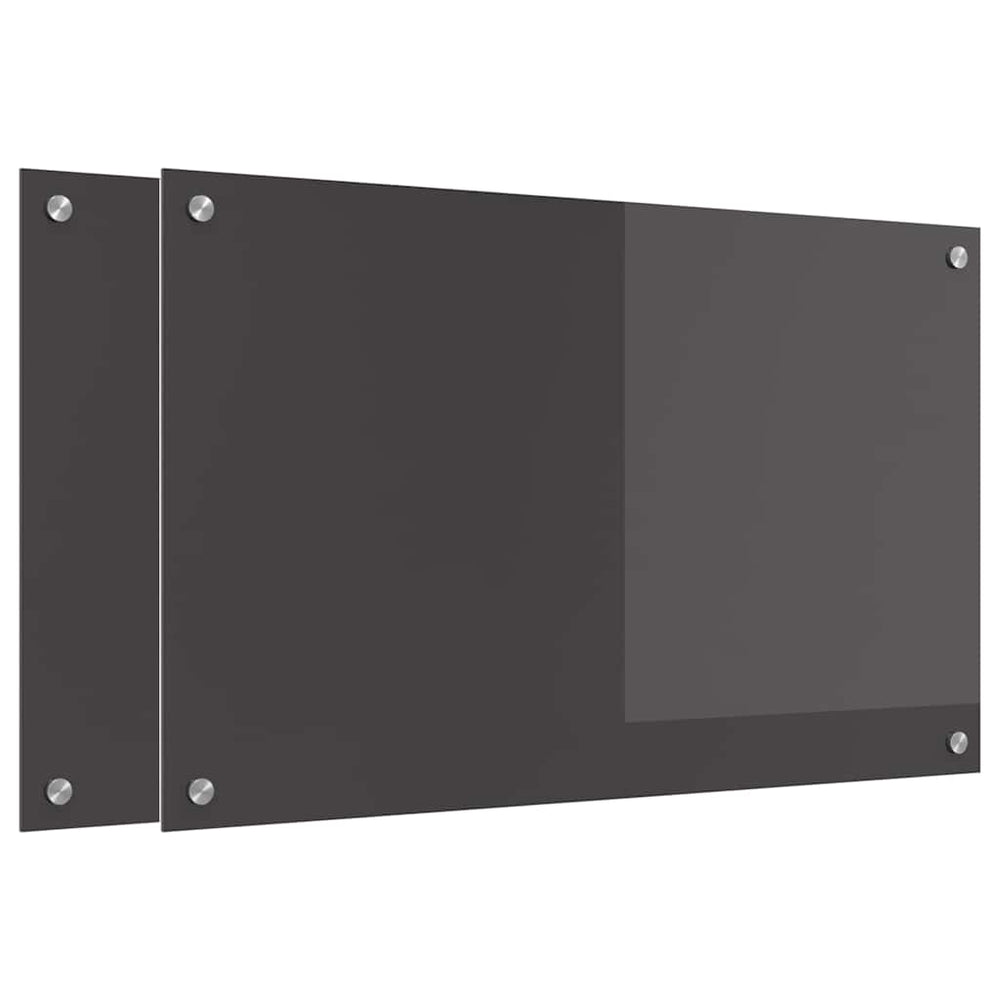 Virtuvės atbraila 2 pcs Tamsiai pilka 80 x 50 cm
