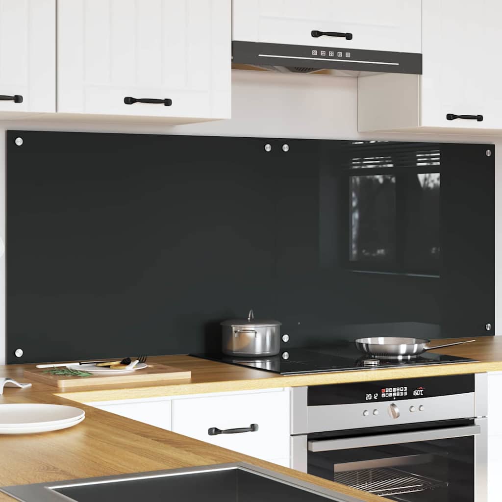 Virtuvės atbraila 2 pcs Tamsiai pilka 80 x 60 cm