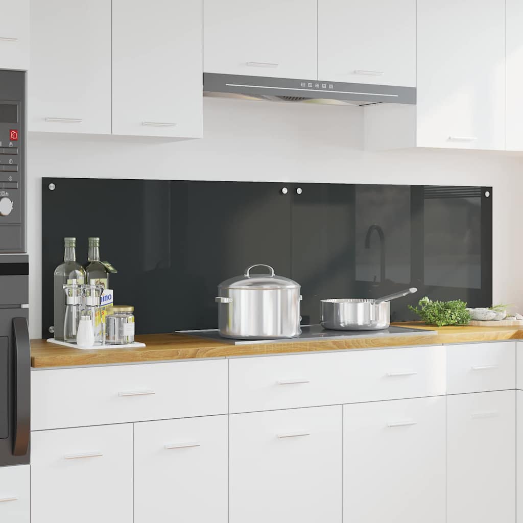 Virtuvės atbraila 2 pcs Tamsiai pilka 90 x 50 cm