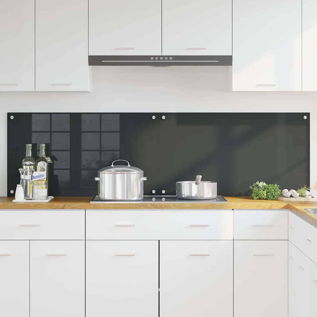Virtuvės atbraila 2 pcs Tamsiai pilka 90 x 50 cm