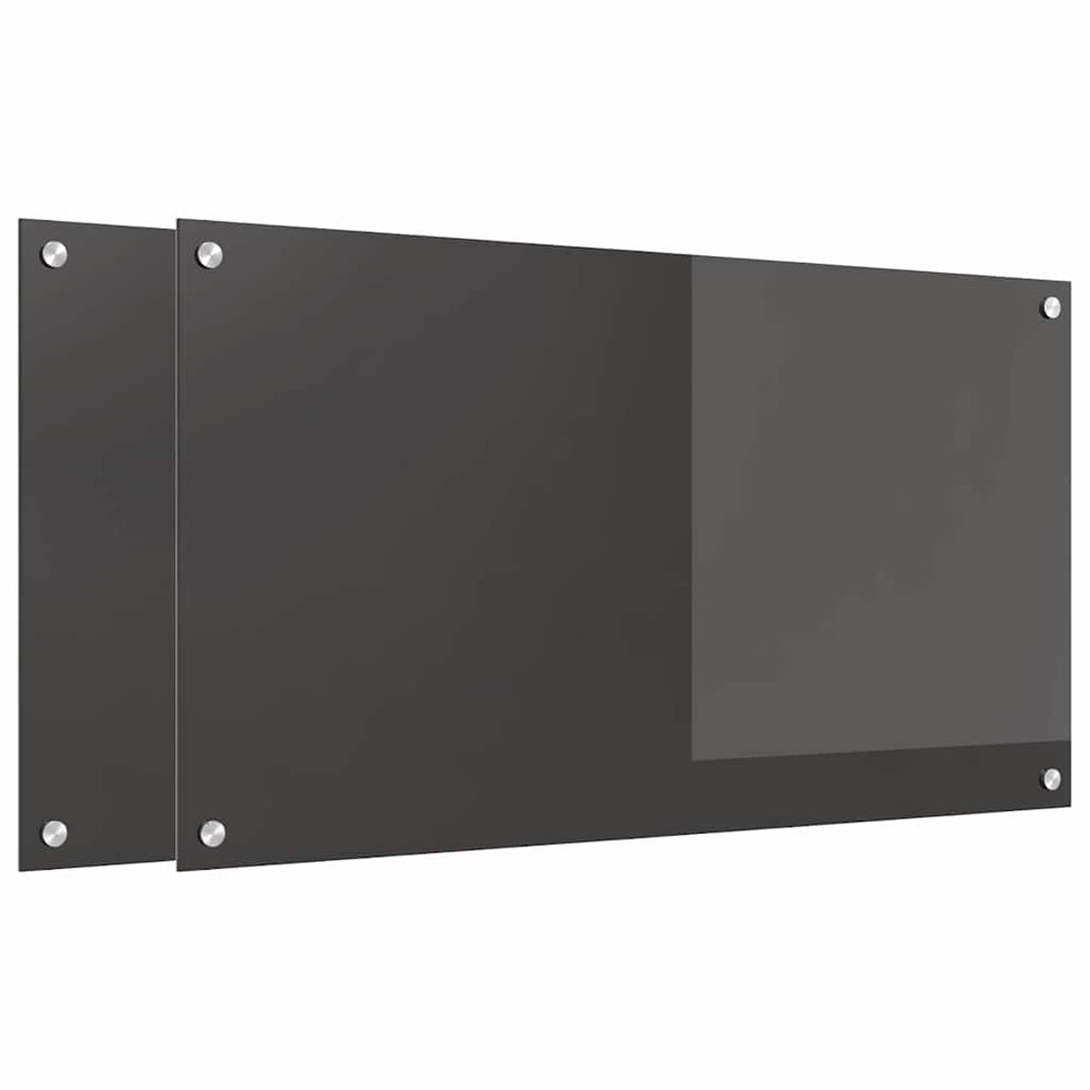 Virtuvės atbraila 2 pcs Tamsiai pilka 90 x 50 cm