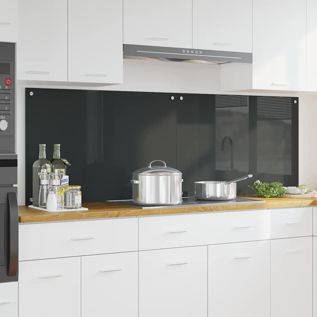 Virtuvės atbraila 2 pcs Tamsiai pilka 90 x 60 cm
