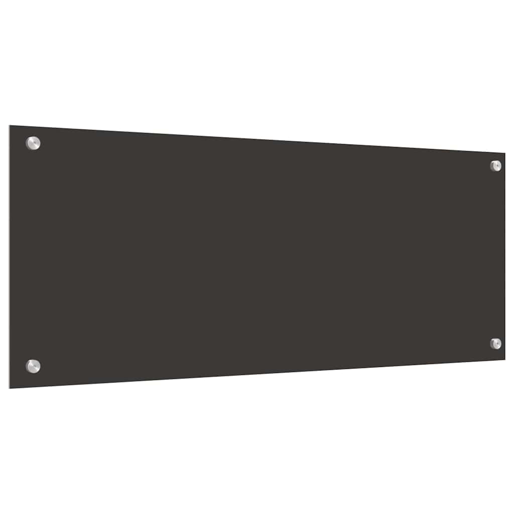 Virtuvės užpakalinė plokštė 2 pcs Tamsiai pilka 100 x 40 cm
