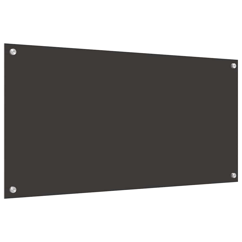 Virtuvės užpakalinė plokštė 2 pcs Tamsiai pilka 100 x 50 cm
