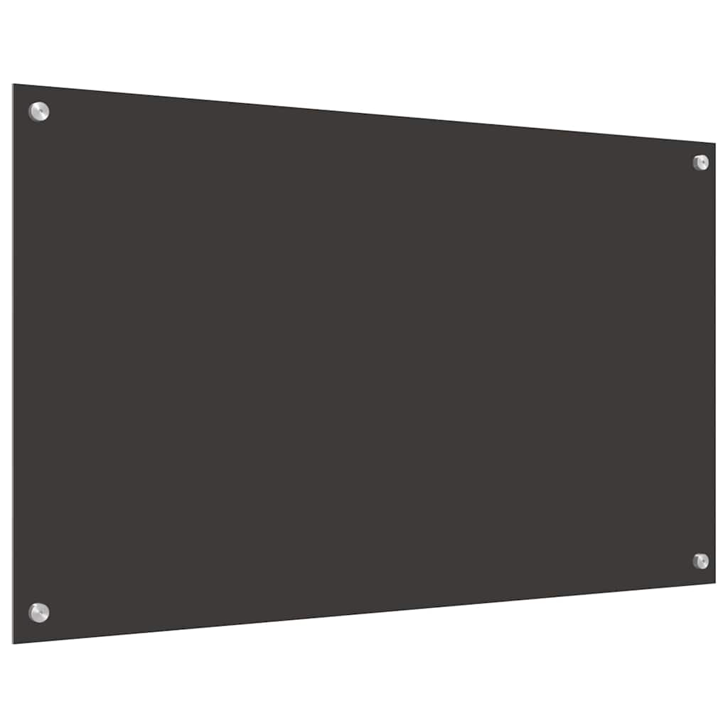 Virtuvės užpakalinė plokštė 2 pcs Tamsiai pilka 100 x 60 cm
