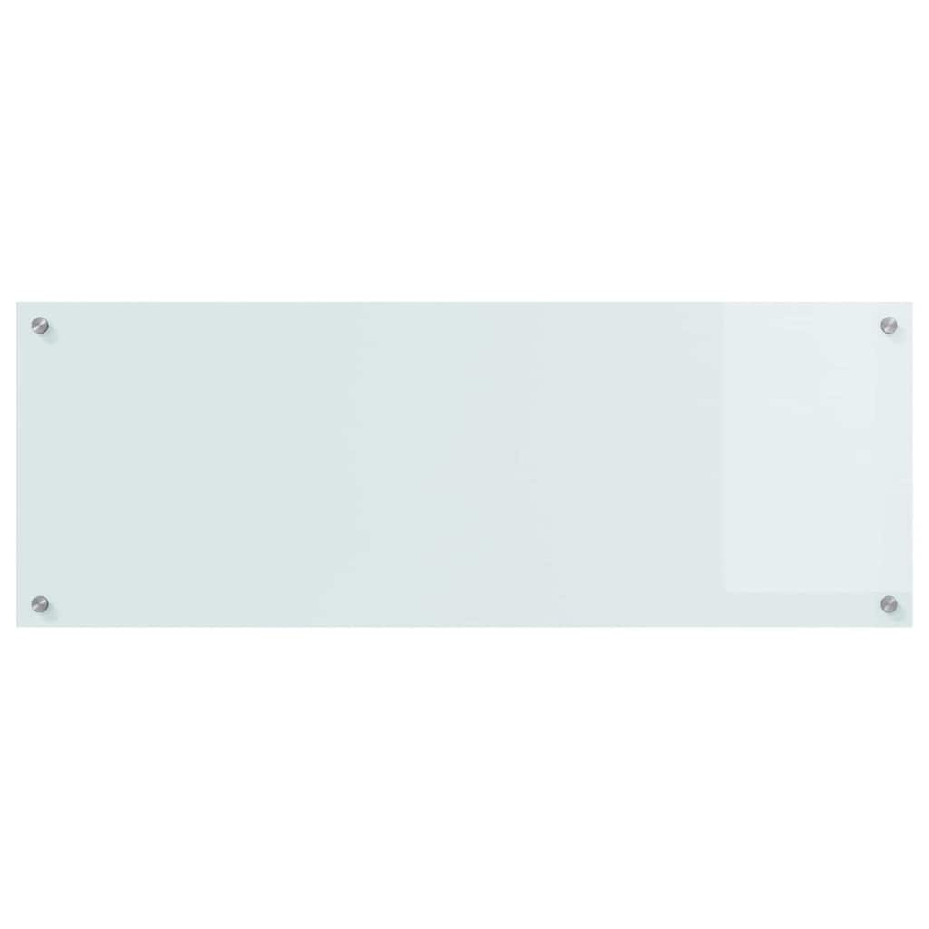 Virtuvės užpakalinė plokštė 2 pcs Balta 110 x 40 cm