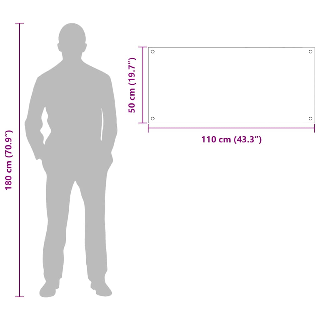 Virtuvės užpakalinė plokštė 2 pcs Balta 110 x 50 cm