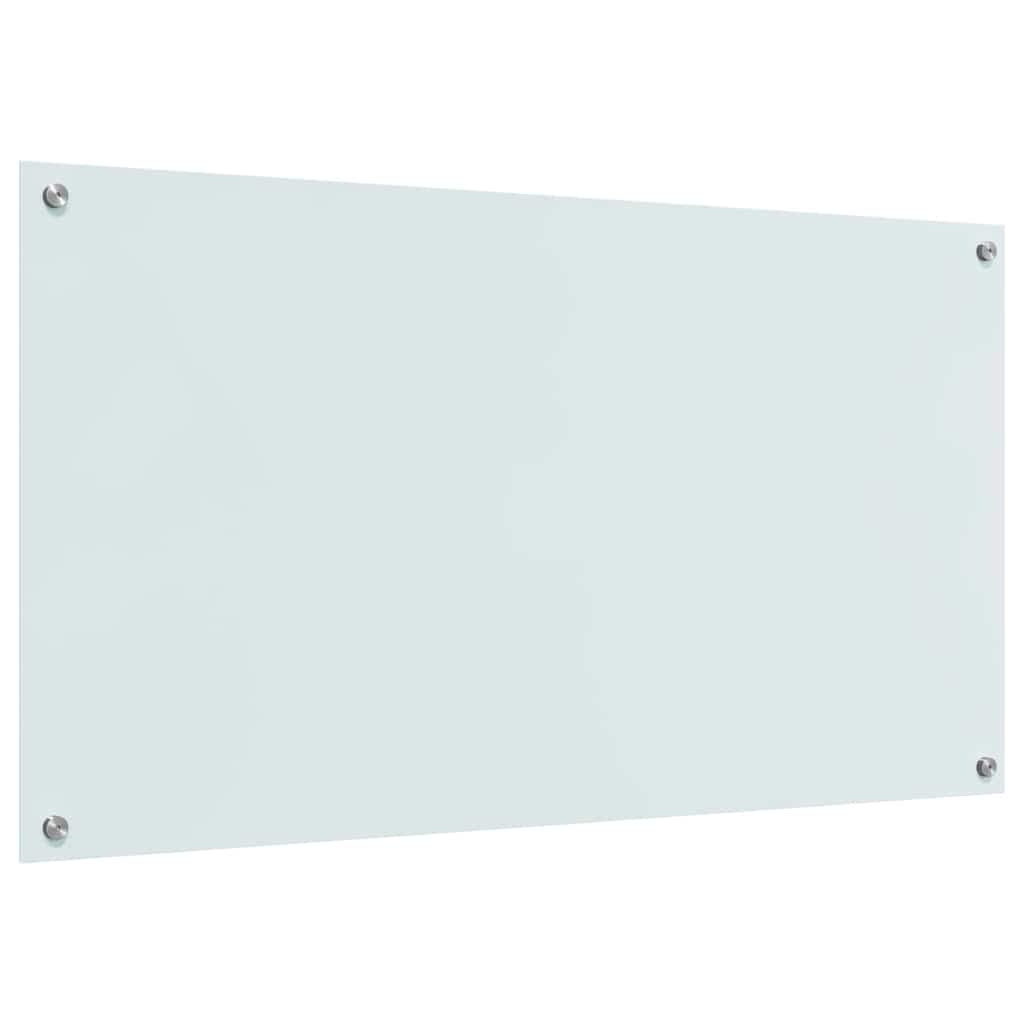 Virtuvės atbraila 2 pcs Balta 110 x 60 cm grūdintas stiklas