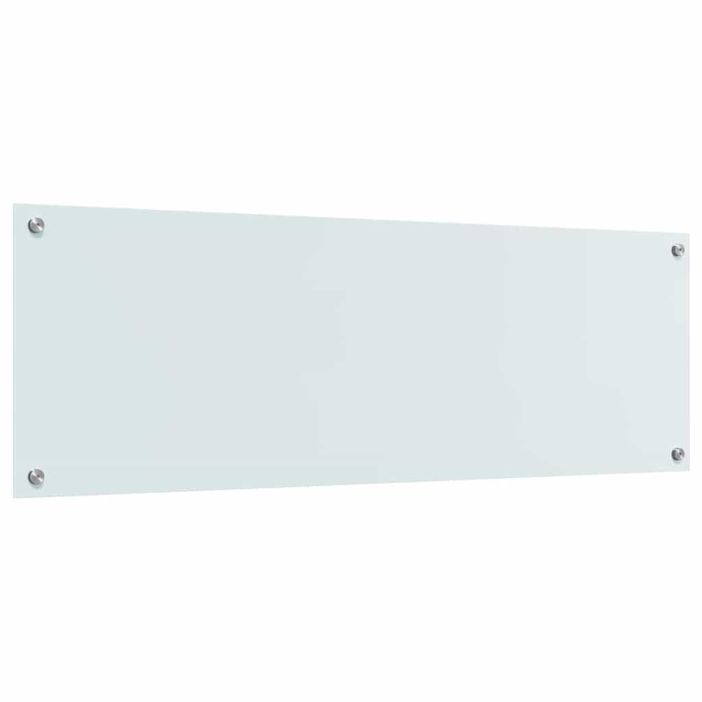 Virtuvės atbraila 2 pcs Balta 120 x 40 cm grūdintas stiklas