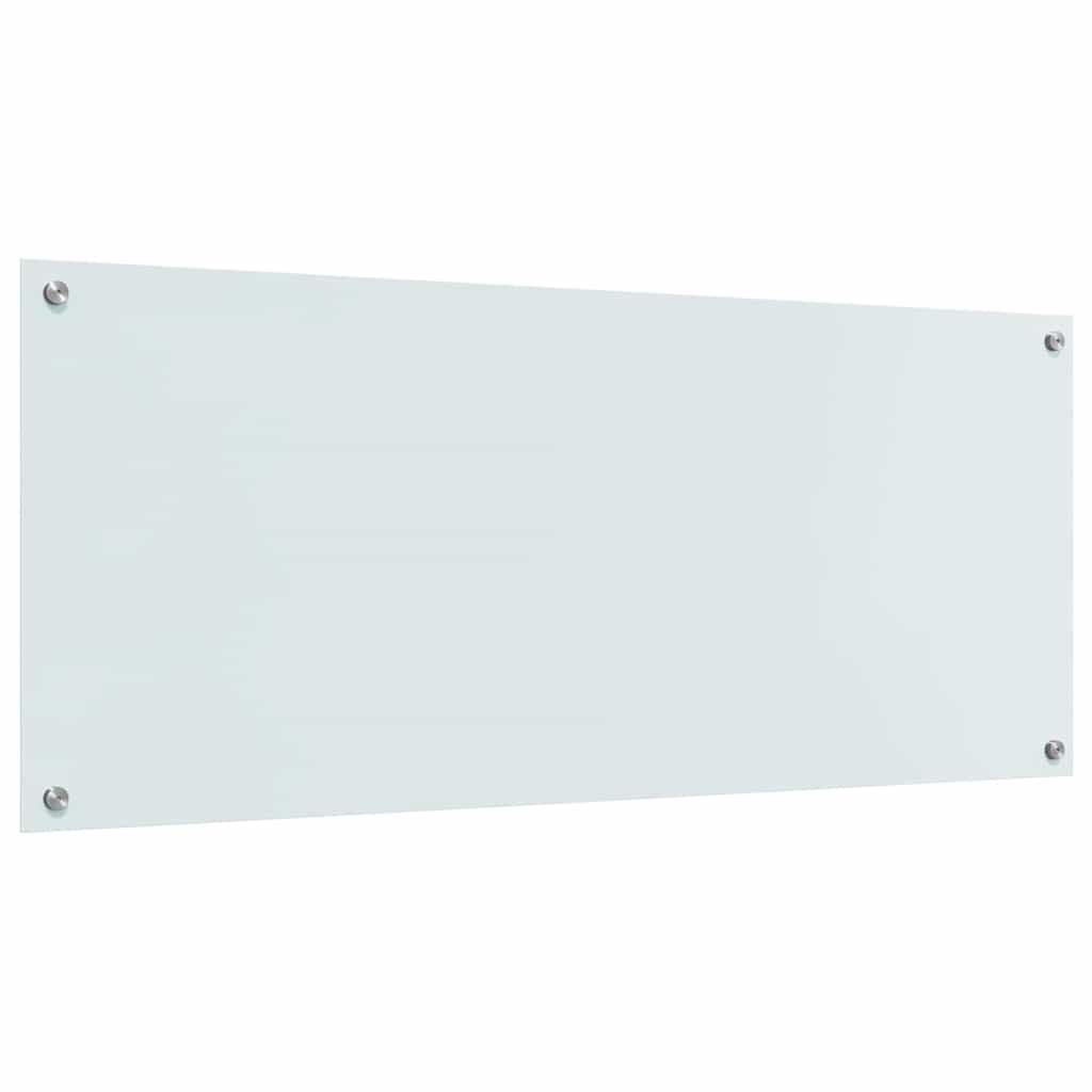 Virtuvės atbraila 2 pcs Balta 120 x 50 cm grūdintas stiklas