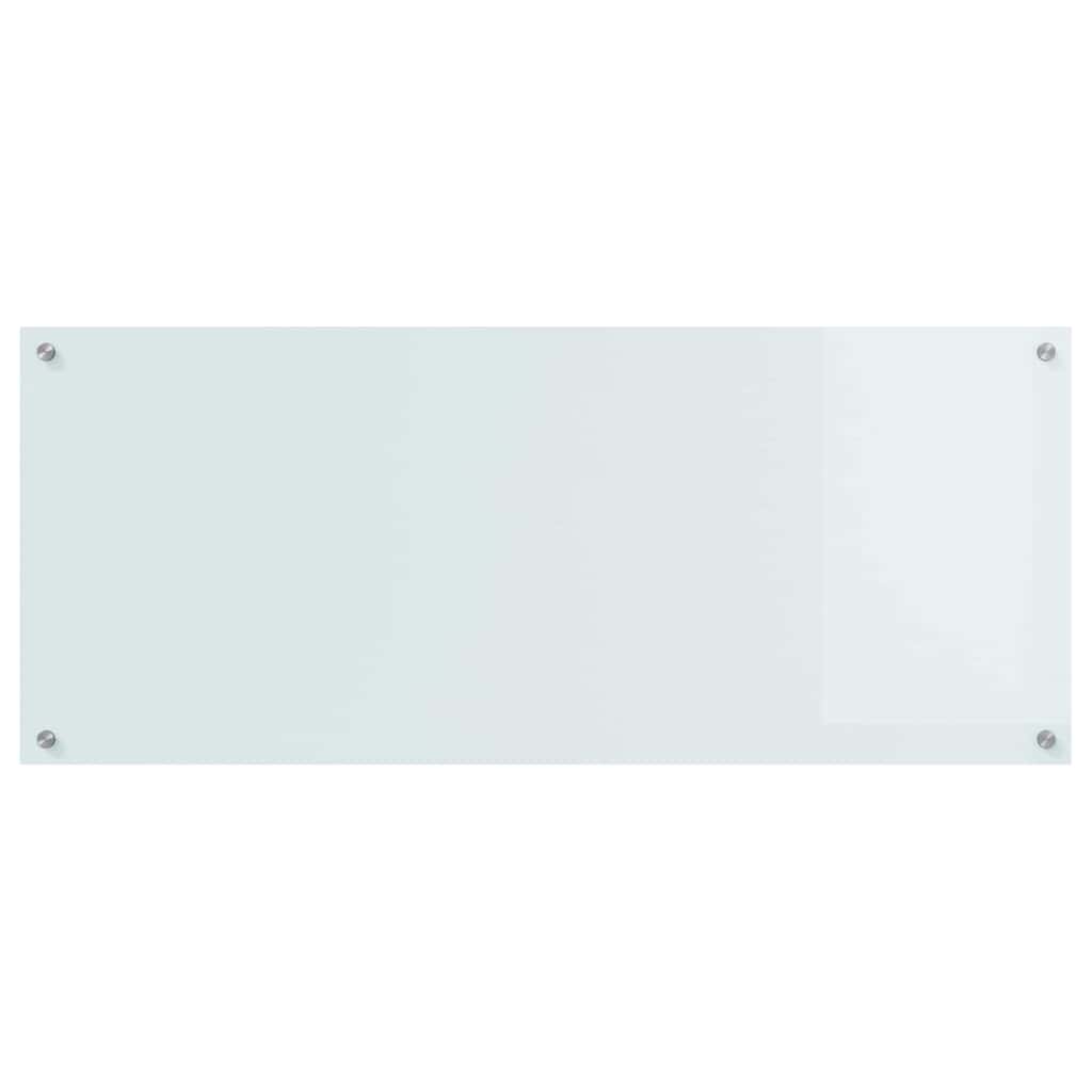 Virtuvės atbraila 2 pcs Balta 120 x 50 cm grūdintas stiklas