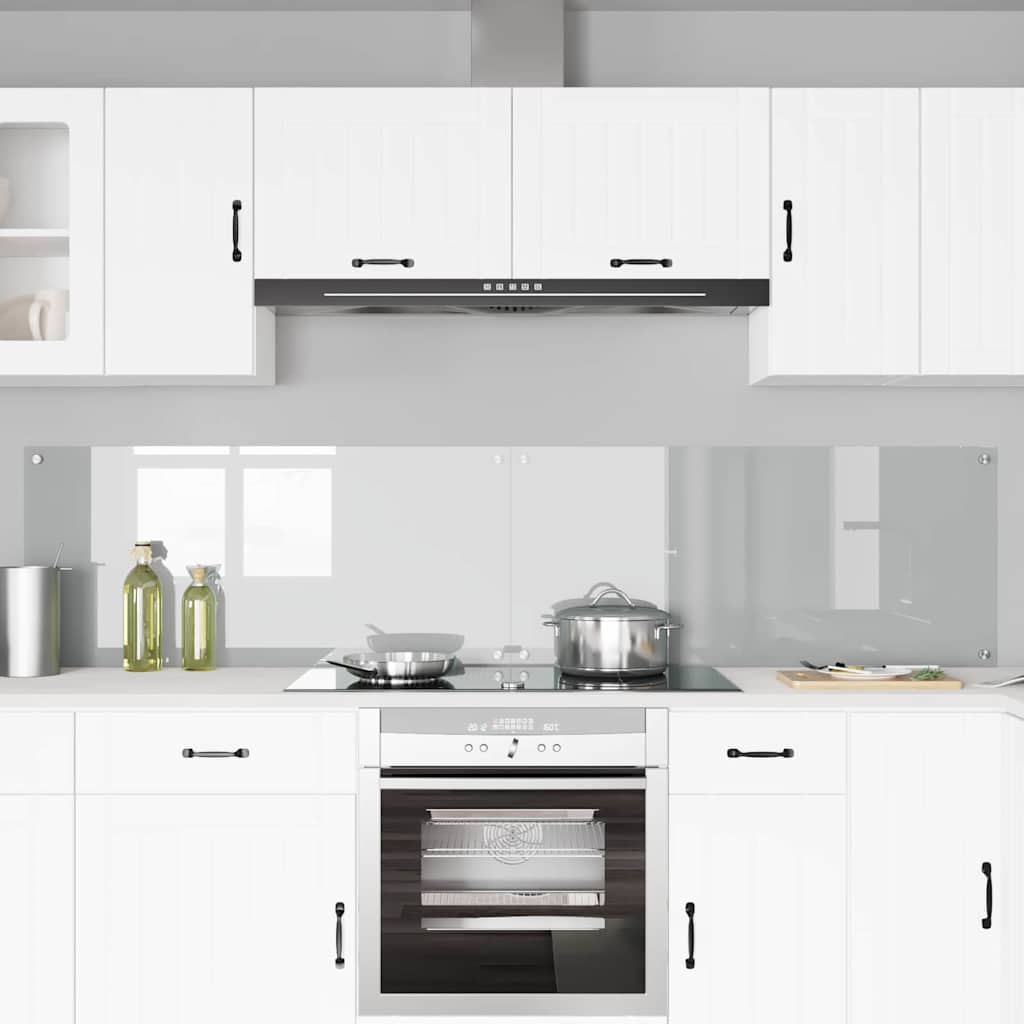 Virtuvės atbraila 2 pcs Skaidrus 110 x 50 cm grūdintas stiklas