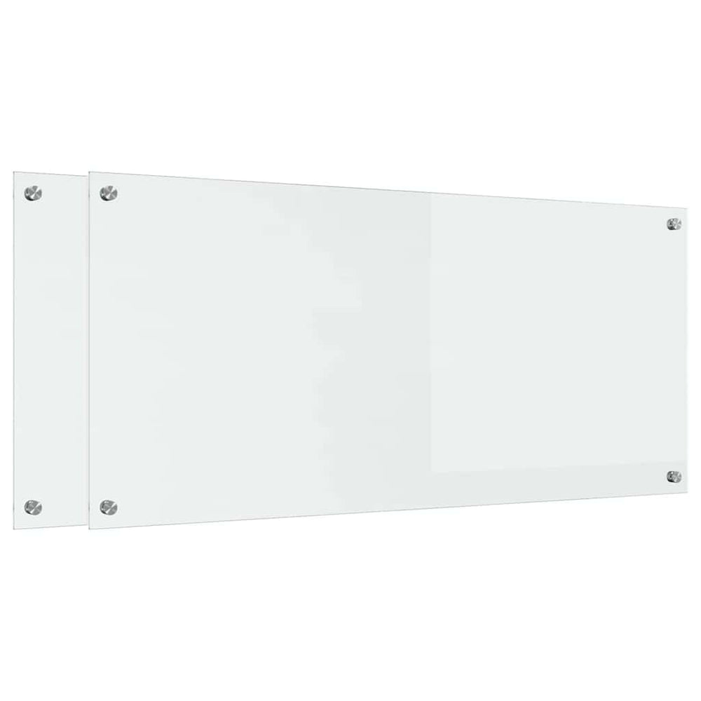 Virtuvės atbraila 2 pcs Skaidrus 110 x 50 cm grūdintas stiklas