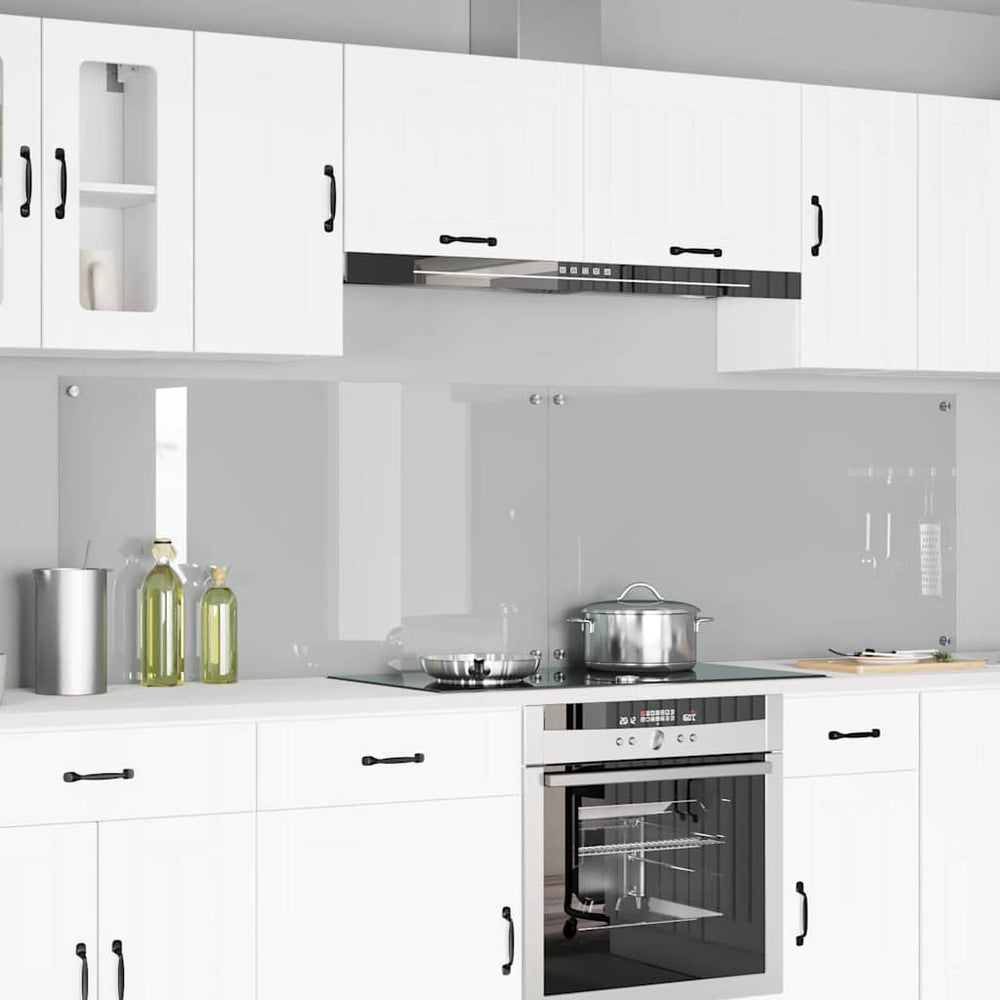 Virtuvės atbraila 2 pcs Skaidrus 110 x 60 cm grūdintas stiklas