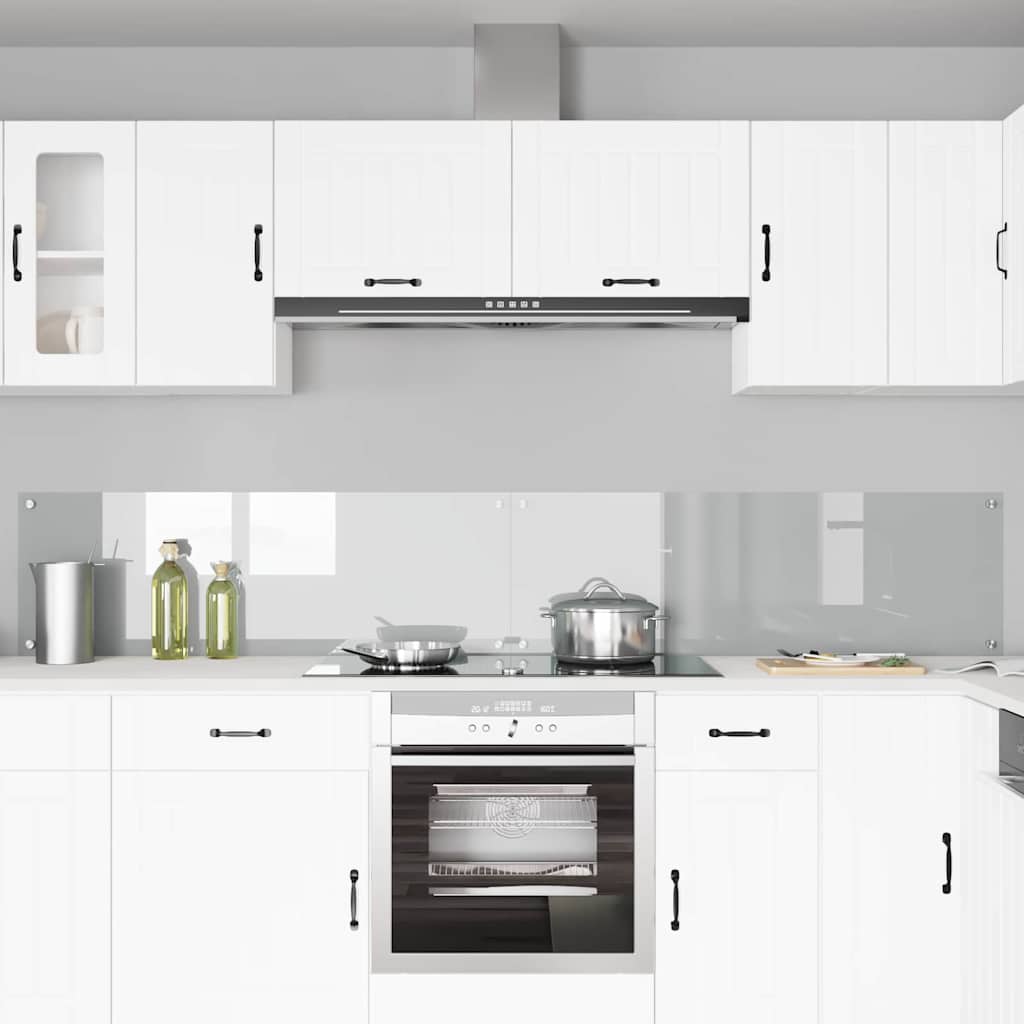 Virtuvės atbraila 2 pcs Skaidrus 120 x 40 cm grūdintas stiklas