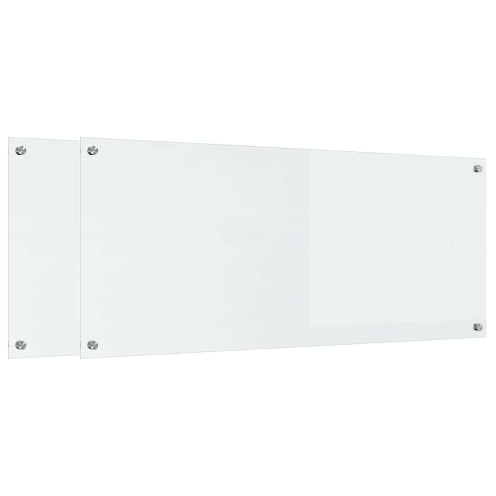 Virtuvės atbraila 2 pcs Skaidrus 120 x 50 cm grūdintas stiklas