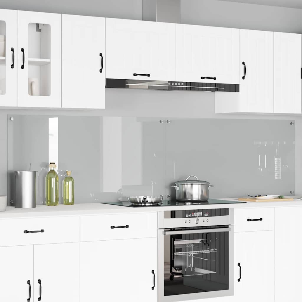 Virtuvės atbraila 2 pcs Skaidrus 120 x 60 cm grūdintas stiklas