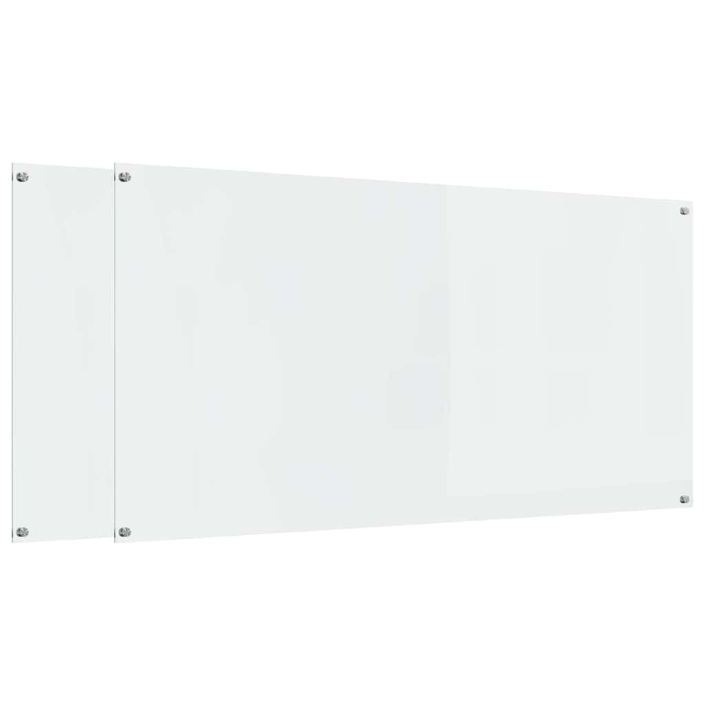 Virtuvės atbraila 2 pcs Skaidrus 120 x 60 cm grūdintas stiklas