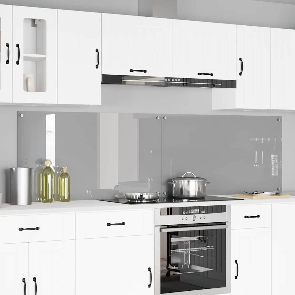 Virtuvės atbraila 2 pcs Šviesiai pilka 110 x 60 cm