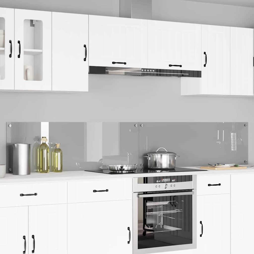 Virtuvės atbraila 2 pcs Šviesiai pilka 120 x 40 cm