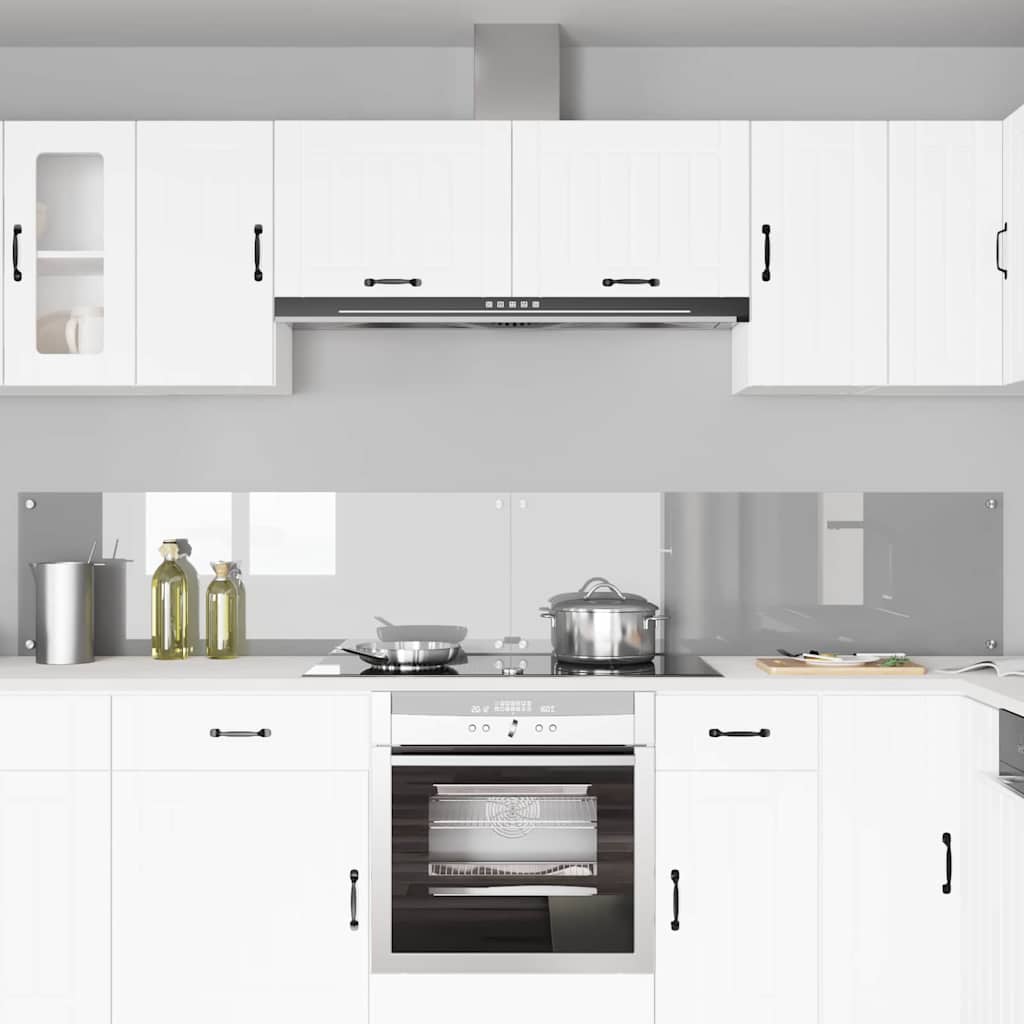 Virtuvės atbraila 2 pcs Šviesiai pilka 120 x 40 cm
