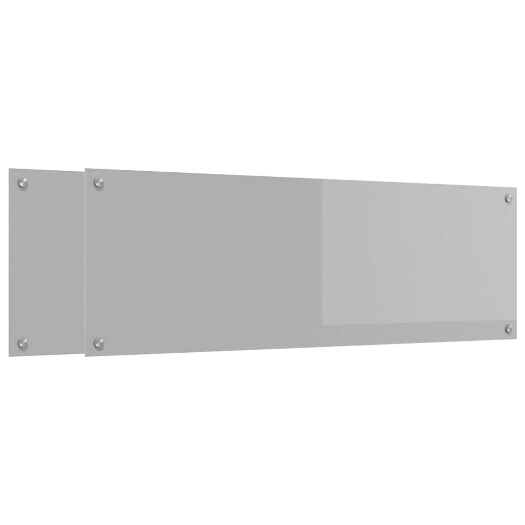 Virtuvės atbraila 2 pcs Šviesiai pilka 120 x 40 cm