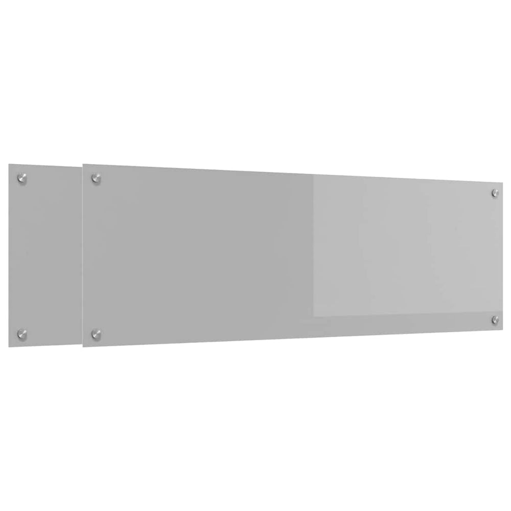 Virtuvės atbraila 2 pcs Šviesiai pilka 120 x 40 cm