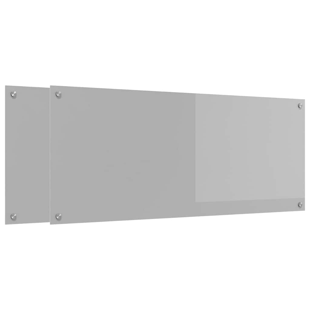 Virtuvės atbraila 2 pcs Šviesiai pilka 120 x 50 cm