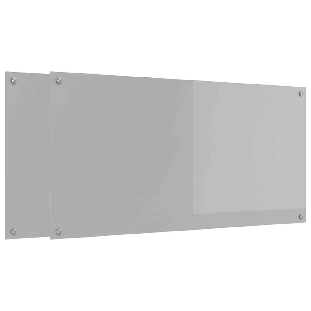 Virtuvės atbraila 2 pcs Šviesiai pilka 120 x 60 cm