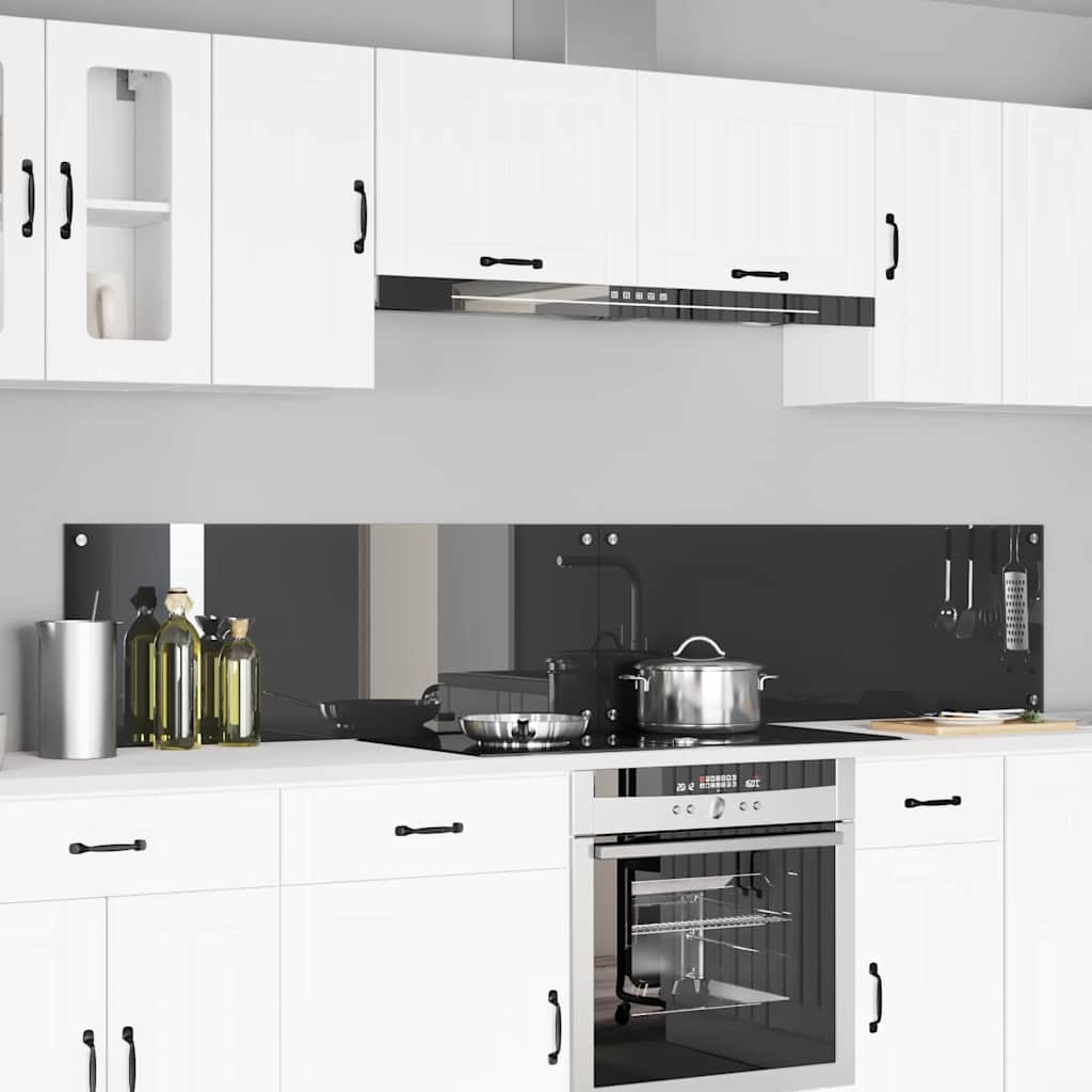 Virtuvės atbraila 2 pcs Tamsiai pilka 110 x 40 cm