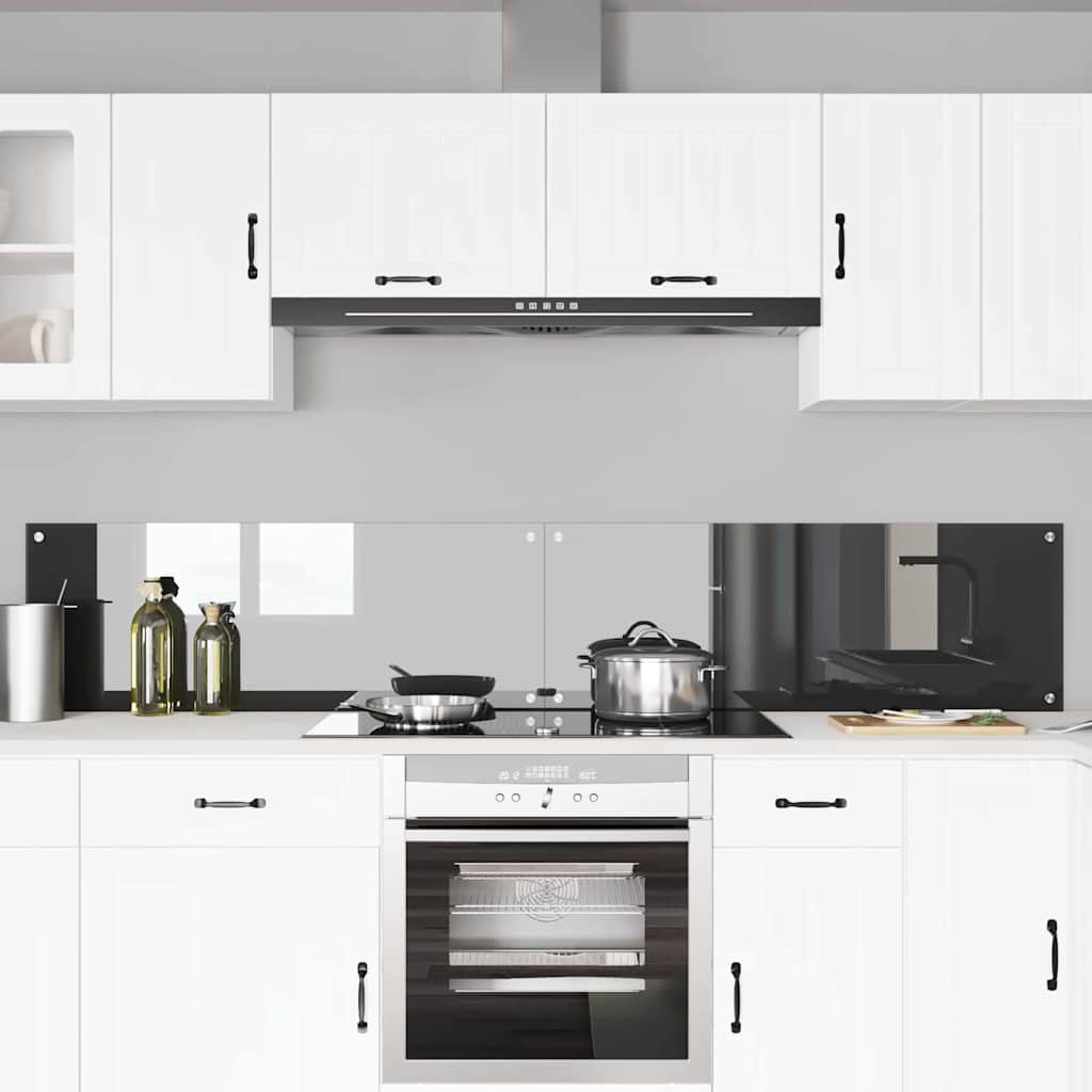Virtuvės atbraila 2 pcs Tamsiai pilka 110 x 40 cm