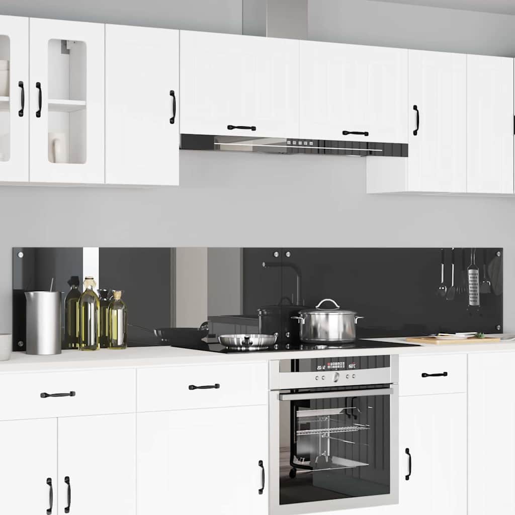 Virtuvės atbraila 2 pcs Tamsiai pilka 120 x 40 cm