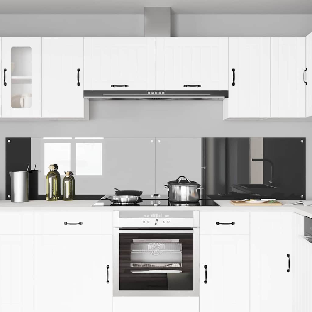 Virtuvės atbraila 2 pcs Tamsiai pilka 120 x 50 cm