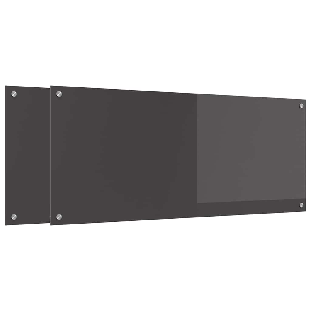 Virtuvės atbraila 2 pcs Tamsiai pilka 120 x 50 cm