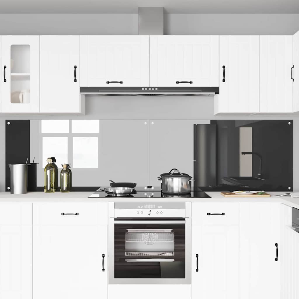 Virtuvės atbraila 2 pcs Tamsiai pilka 120 x 60 cm