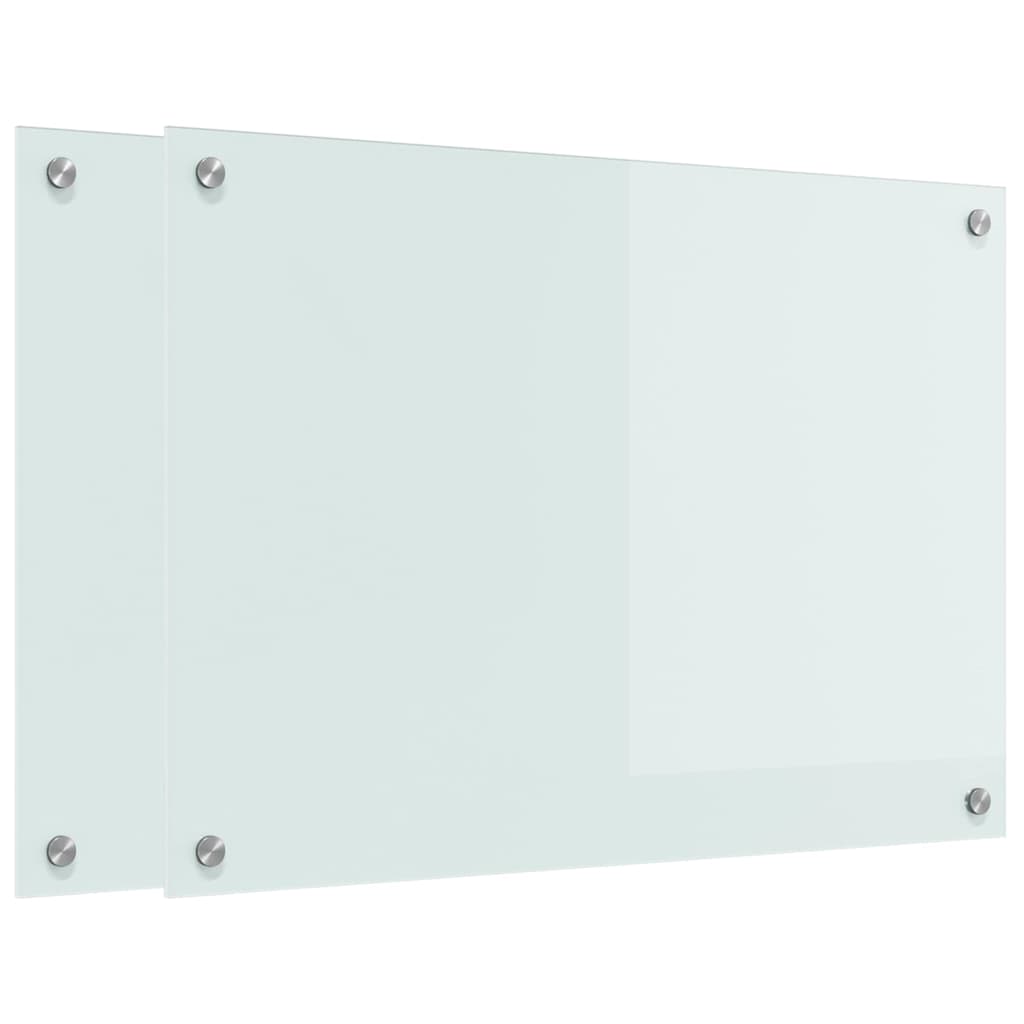 Virtuvės užpakalinė plokštė 2 pcs Balta 70 x 50 cm