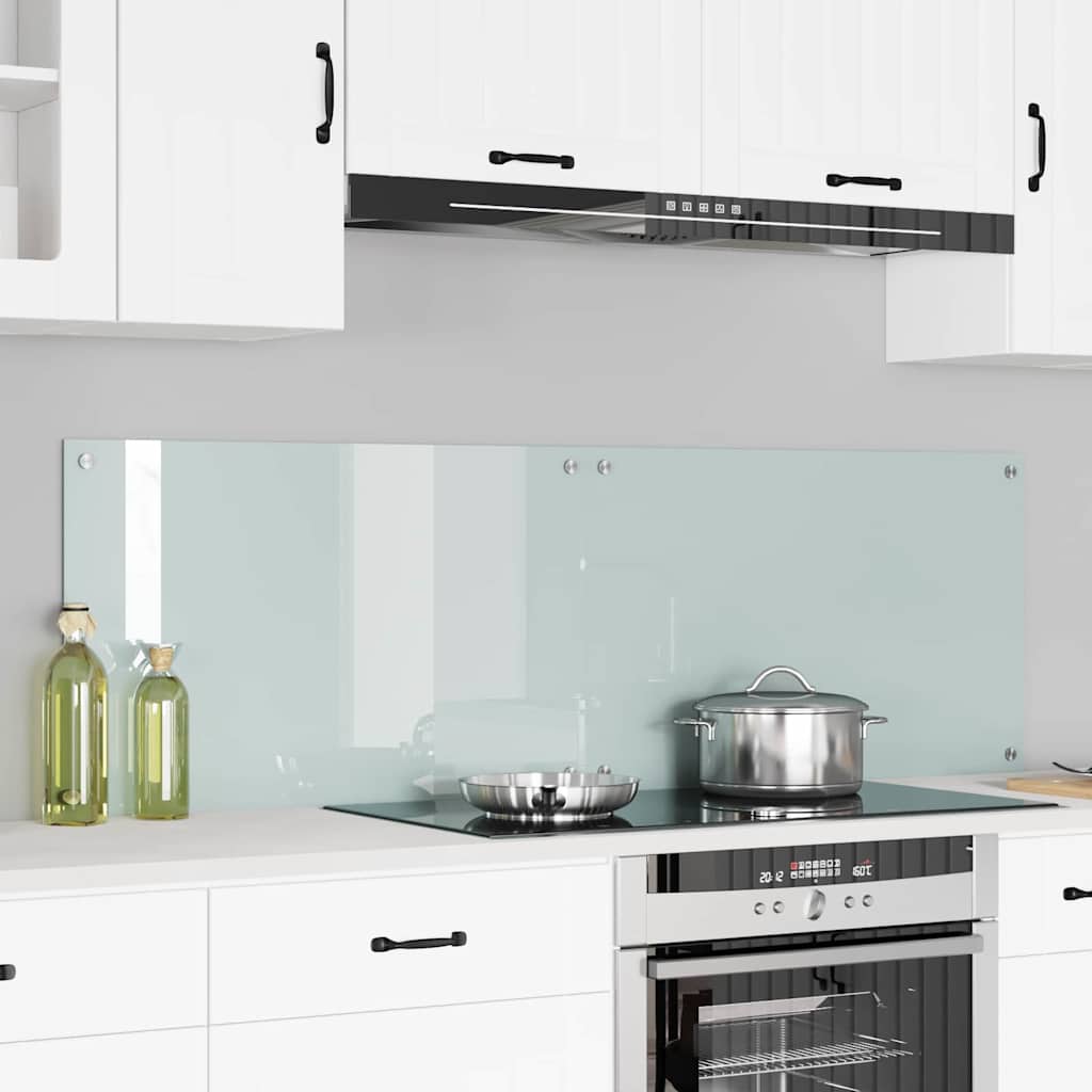 Kitchen back panel 2 pcs White 80 x 50 cm