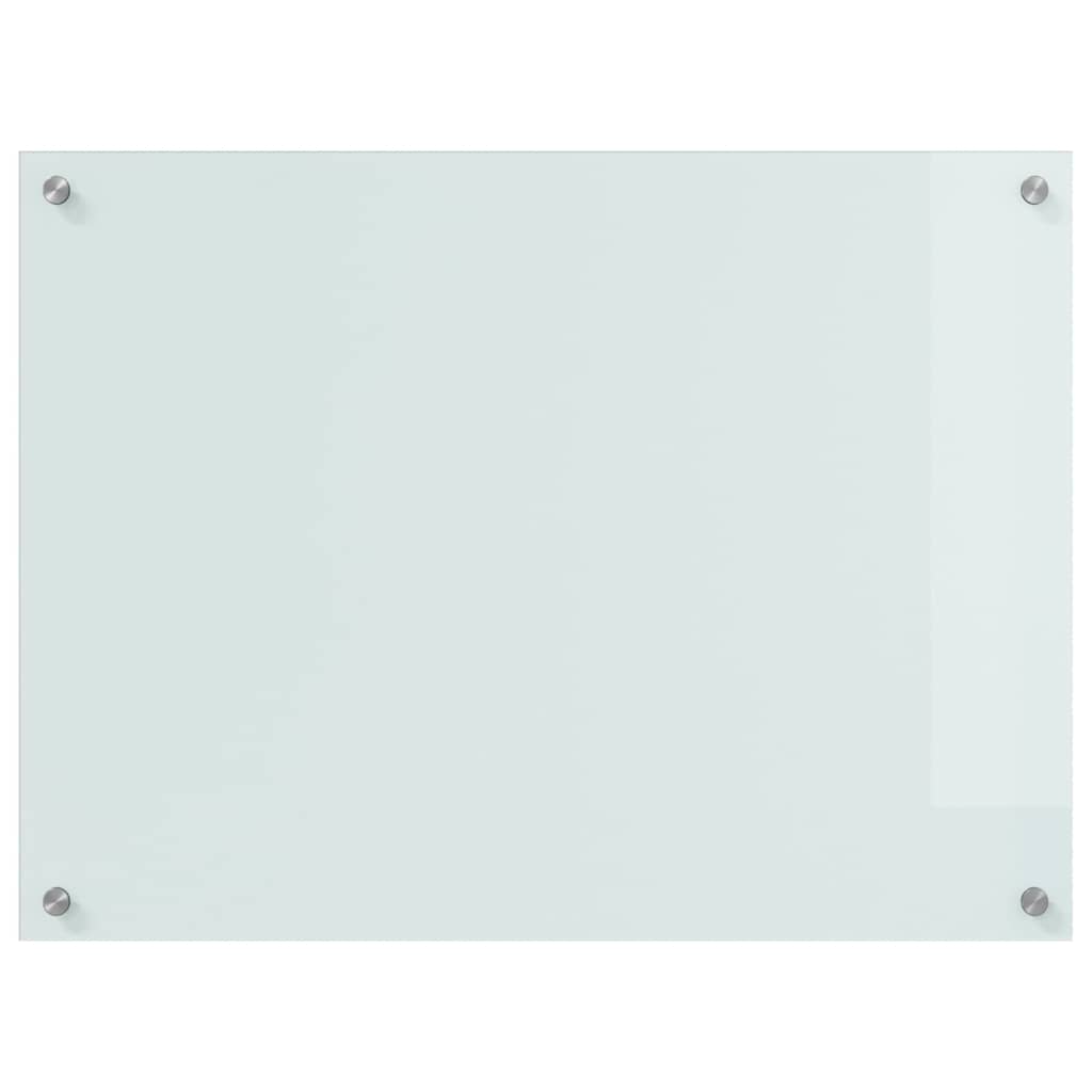 Kitchen back panel 2 pcs White 80 x 60 cm
