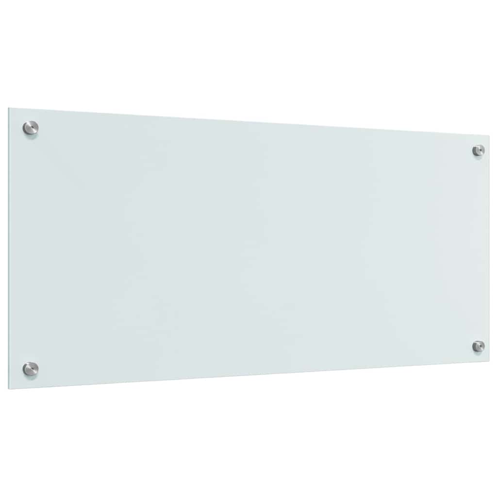 Virtuvės atbraila 2 pcs Balta 90 x 40 cm grūdintas stiklas