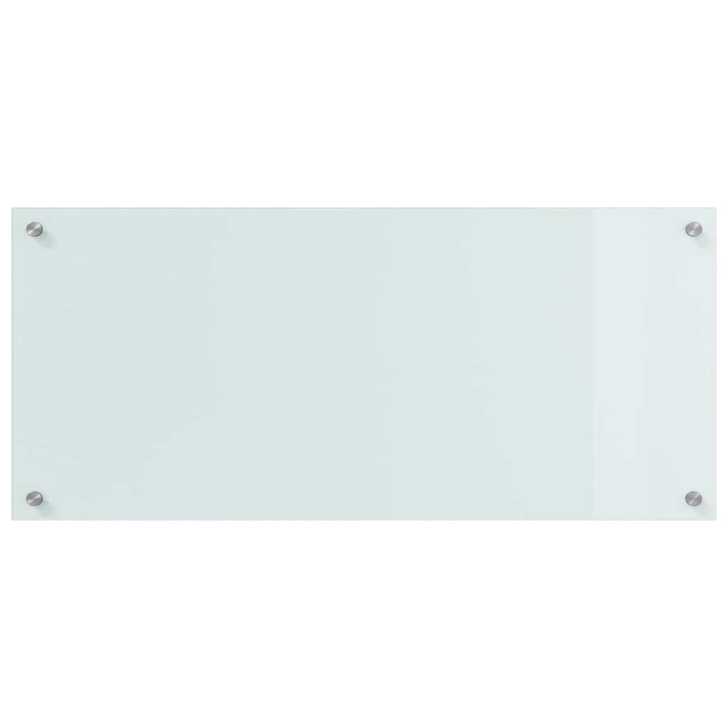 Virtuvės atbraila 2 pcs Balta 90 x 40 cm grūdintas stiklas